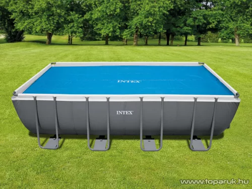 Intex Szögletes medence szolár védőtakaró, takaró fólia, 488 x 244 cm medencékhez