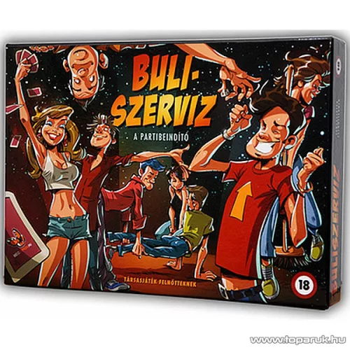 Buliszerviz, a partibeindító társasjáték felnőtteknek