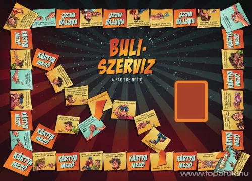 Buliszerviz, a partibeindító társasjáték felnőtteknek