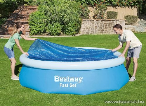Bestway Medence szolár védőtakaró, takaró fólia, 244 cm átmérőjű medencékhez