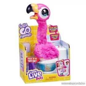   Little Live Pets Potyi a Flamingó, interaktív plüss flamingó