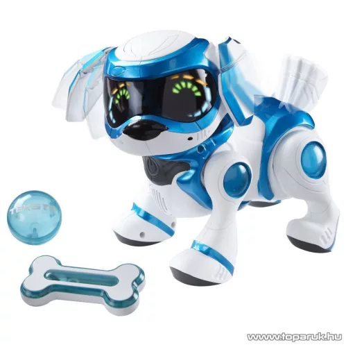 TEKSTA Robot kutya, interaktív játék kutyus, kék