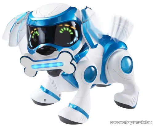 TEKSTA Robot kutya, interaktív játék kutyus, kék