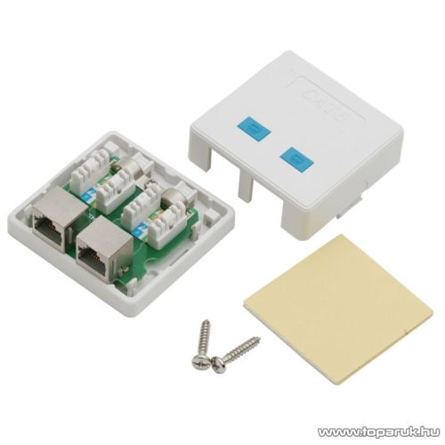 8P/8C CAT.5 FTP dupla fali aljzat, fehér (05397)