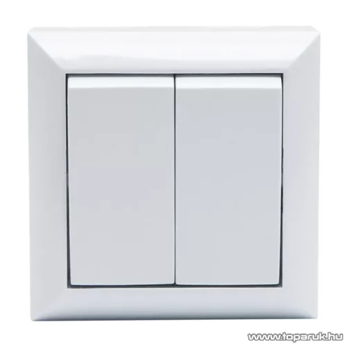 Falon kívüli beltéri csillárkapcsoló, fehér, 230V, 50Hz, 10A (05916)