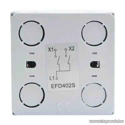 Falon kívüli beltéri csillárkapcsoló, fehér, 230V, 50Hz, 10A (05916)
