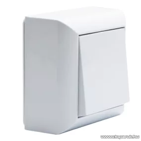   Falon kívüli beltéri nyomókapcsoló, fehér, 230V, 50Hz, 10A (05917)