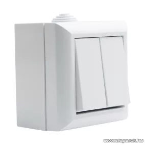   Falon kívüli kültéri csillárkapcsoló, fehér, IP54, 230V, 50Hz, 10A (05932)
