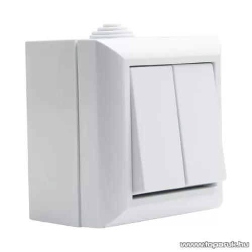 Falon kívüli kültéri csillárkapcsoló, fehér, IP54, 230V, 50Hz, 10A (05932)