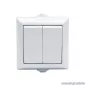   Falon kívüli kültéri csillárkapcsoló, fehér, IP54, 230V, 50Hz, 10A (05932)