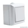 Falon kívüli kültéri nyomókapcsoló, fehér, IP54, 230V, 50Hz, 10A (05933)