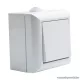 Falon kívüli kültéri nyomókapcsoló, fehér, IP54, 230V, 50Hz, 10A (05933)