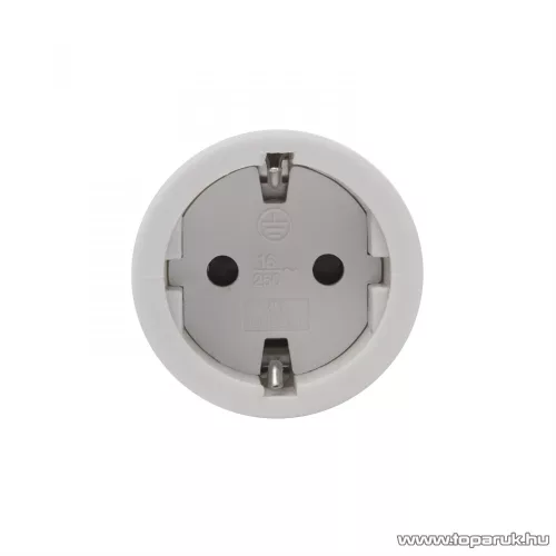 Hálózati lengő 1-es dugalj, 250V, 50Hz, 16A, fehér (05939WH)