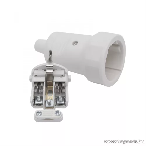 Hálózati lengő 1-es dugalj, 250V, 50Hz, 16A, fehér (05939WH)