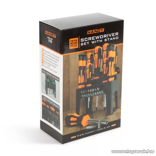 Handy 22 db-os csavarhúzó készlet tárolóval (10700)