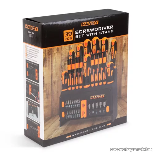 Handy 39 db-os csavarhúzó készlet állvánnyal (10741)