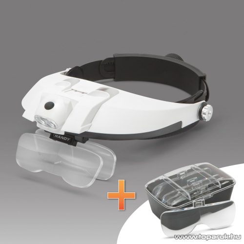Handy Fejpántos nagyító LED világítással, dupla lencsével (10794A)