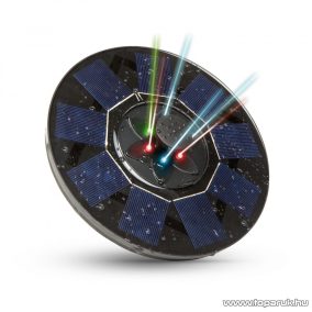   Garden of edeN 11225 Szolár napelemes szökőkút akkumulátorral, 6 db RGB színes LED-del, 180 x 40 mm