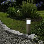  Garden of edeN 11265 LED-es napelemes kerti szolár lámpa, kőmintás, hidegfehér világítással, műanyag