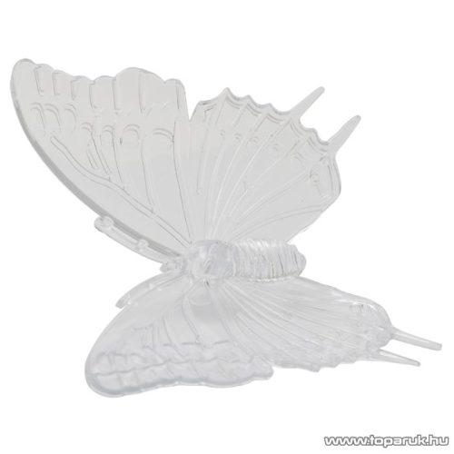 LED-es napelemes kerti dekoráció, szolár lámpa, pillangó design (11393)