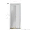 Mosható szúnyogháló függöny ajtóra, tépőzáras, 645 x 35 cm, fekete (11397) - készlethiány