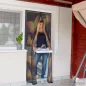   Mosható szúnyogháló függöny ajtóra, mágnessel záródó, 100 x 210 cm (mágneses szúnyogháló), pillangós mintás