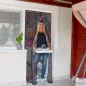   Mosható szúnyogháló függöny ajtóra, mágnessel záródó, 100 x 210 cm (mágneses szúnyogháló), baglyos mintás
