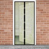   Mosható szúnyogháló függöny ajtóra, mágnessel záródó, 100 x 210 cm (mágneses szúnyogháló), virág mintás