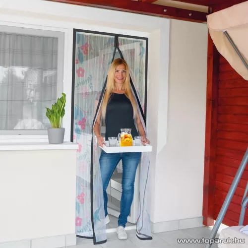Mosható szúnyogháló függöny ajtóra, mágnessel záródó, 100 x 210 cm (mágneses szúnyogháló), madár mintás