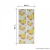 Mosható szúnyogháló függöny ajtóra, mágnessel záródó, 100 x 210 cm (mágneses szúnyogháló), sárga pillangós mintával