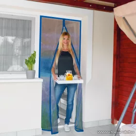   Mosható szúnyogháló függöny ajtóra, mágnessel záródó, 100 x 210 cm (mágneses szúnyogháló), tengerpart