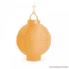 Garden of edeN 11399F-OR Szolár napelemes kerti lampion, narancssárga színű, hidegfehér LED világítással, 21 cm átmérő