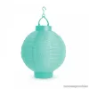 Garden of edeN 11399F-TU Szolár napelemes kerti lampion, türkiz színű, hidegfehér LED világítással, 21 cm átmérő