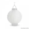 Garden of edeN 11399F-WH Szolár napelemes kerti lampion, fehér színű, hidegfehér LED világítással, 21 cm átmérő