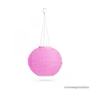 Garden of edeN 11399H-PI Szolár napelemes kerti lampion, rózsaszín, hidegfehér LED világítással, 28 cm átmérő