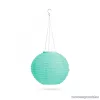 Garden of edeN 11399H-TU Szolár napelemes kerti lampion, türkiz színű, hidegfehér LED világítással, 28 cm átmérő