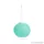 Garden of edeN 11399H-TU Szolár napelemes kerti lampion, türkiz színű, hidegfehér LED világítással, 28 cm átmérő