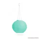 Garden of edeN 11399H-TU Szolár napelemes kerti lampion, türkiz színű, hidegfehér LED világítással, 28 cm átmérő