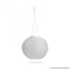 Garden of edeN 11399H-WH Szolár napelemes kerti lampion, fehér színű, hidegfehér LED világítással, 28 cm átmérő