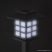 Szolár LED-es napelemes kerti lámpa, fekete, 38 cm (11403)