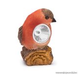   LED-es napelemes szolár világítás, állatfigura design, piros madárka