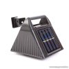 Garden of edeN 11443 Napelemes szolár ereszcsatorna és kerítés fény, 6 hidegfehér SMD LED-del, fekete 