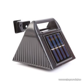   Garden of edeN 11443 Napelemes szolár ereszcsatorna és kerítés fény, 6 hidegfehér SMD LED-del, fekete 