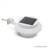 LED-es szolár lámpa, napelemes kerti lámpa, ereszcsatorna / kerítés fény, 3 LED-del, fehér (11445)