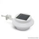 LED-es szolár lámpa, napelemes kerti lámpa, ereszcsatorna / kerítés fény, 3 LED-del, fehér (11445)