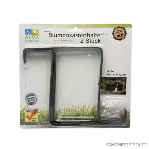 Virágláda tartó, 16 x 15,5 x 1,7 cm, 2 db / csomag  (11469)