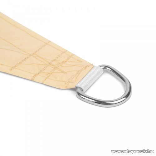 Háromszög alakú nagyméretű UV és időjárás álló napvitorla, 2 x 2 x 2 m, bézs (11562A)