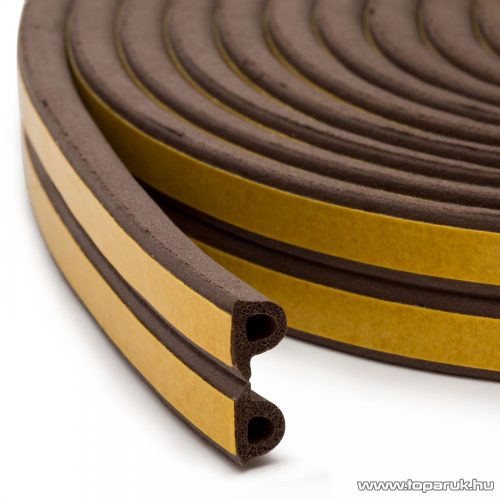 delight Öntapadós ajtó / ablak szigetelő, P profil, 100 m, barna, 9 mm (11597BR-100)