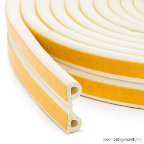 delight Öntapadós ajtó / ablak szigetelő, P profil, 6 m, fehér, 9 mm (11597WH)