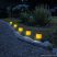 Garden of edeN 11712 Napelemes kerti szolár lámpa, világító fatörzs, melegfehér, 10 x 11 cm